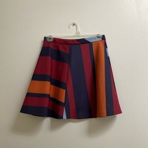 Zara Colour Block Circle Skirt S